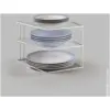 Metaltex Silos White Corner Plate Rack 25x25x19cm