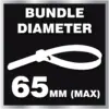 Dekton High Vis Cable Ties pack of 50