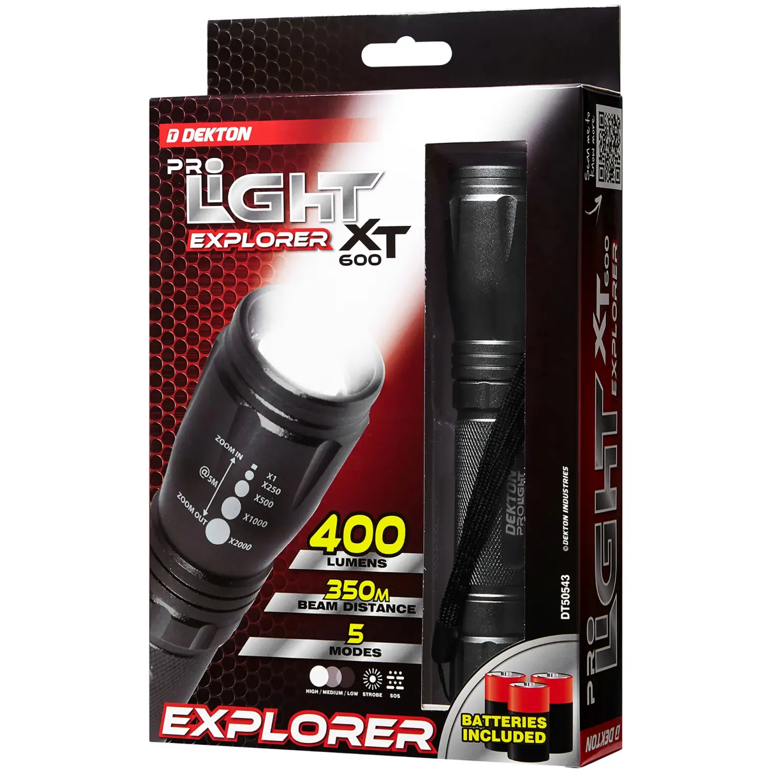 AVN0246_3 Dekton Explorer Torch 400 Lumens