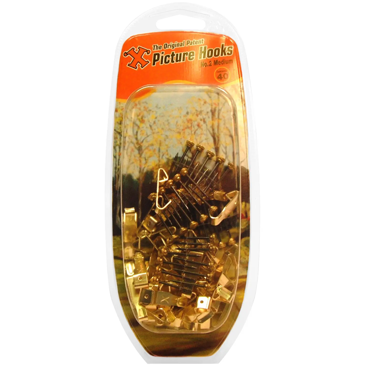 'X' Picture Hooks No.2 Medium pk40