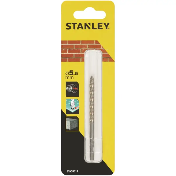 BDA1204 Stanley HiTech Masonry Bit 5.5mm x 85mm