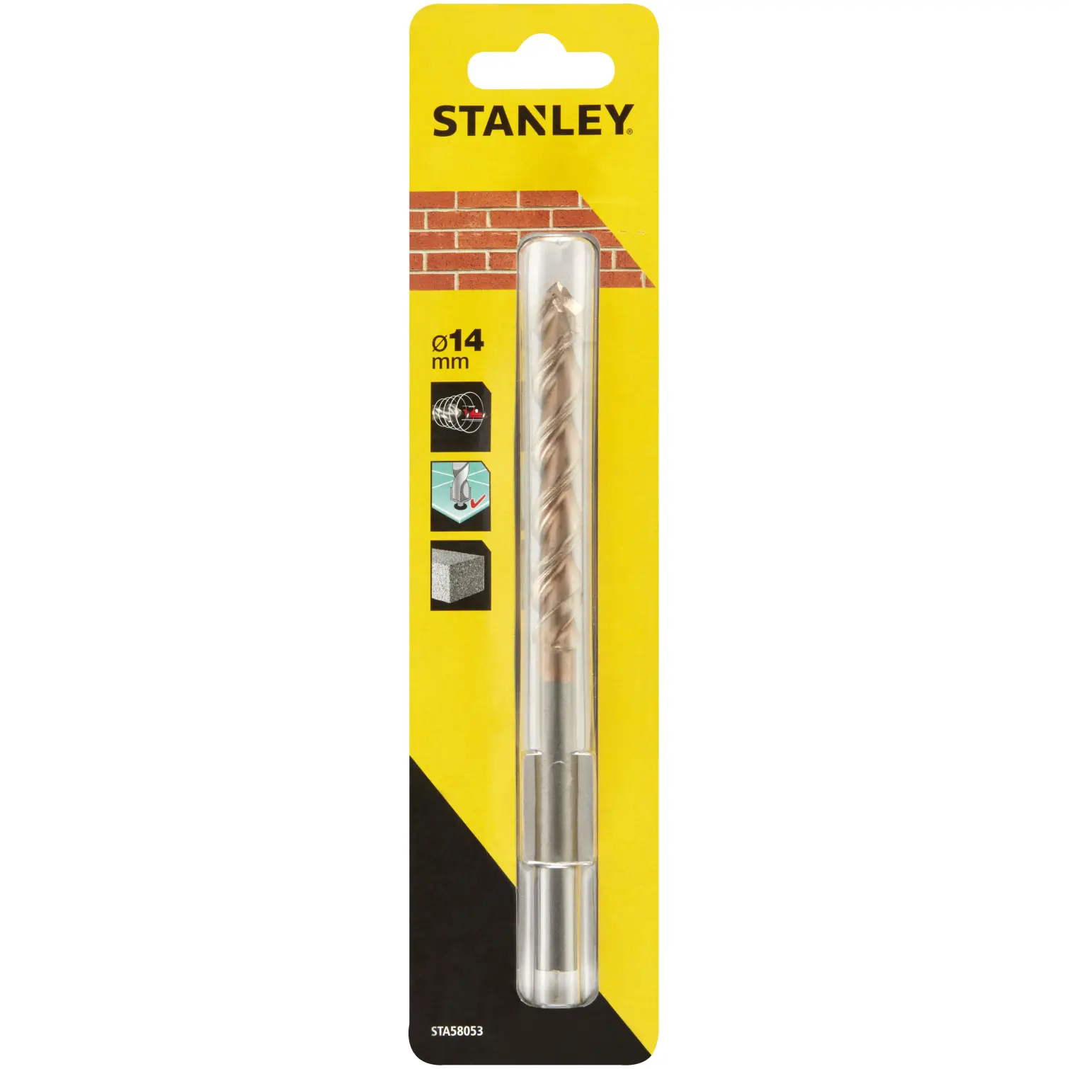 BDA1218 Stanley HiTech Masonry Bit 14mm x 150mm
