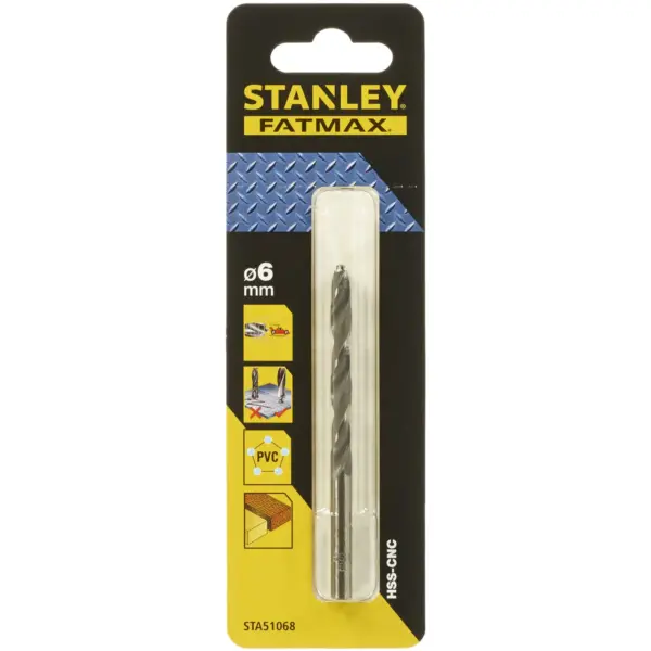 Stanley Fatmax Bullet HSS Drill Bit 6mm x 93mm