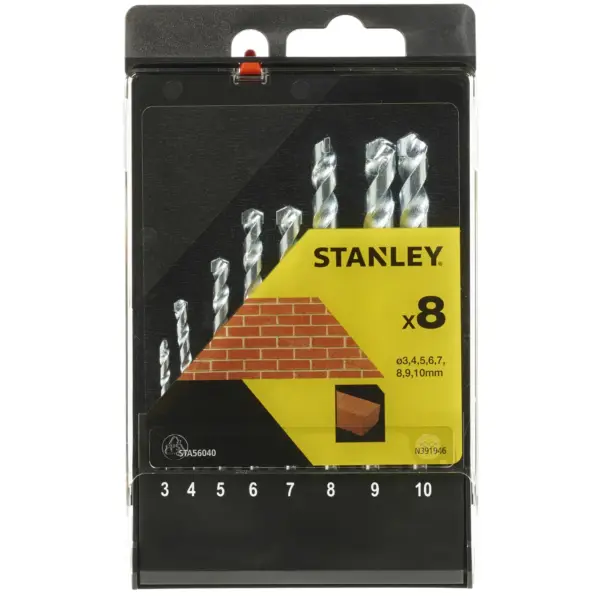 Stanley Masonry Drill Bit Set of 8 Sizes î3-10mm