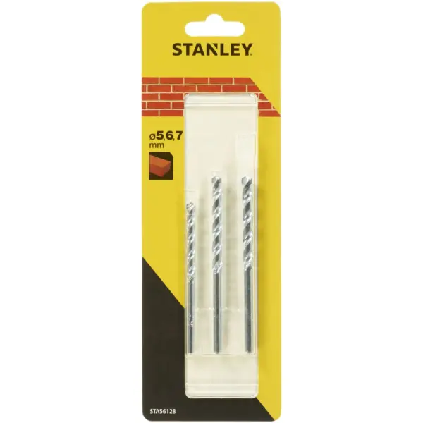 Stanley Masonry Drill Bit Set of 3 Sizes î5 6 7mm