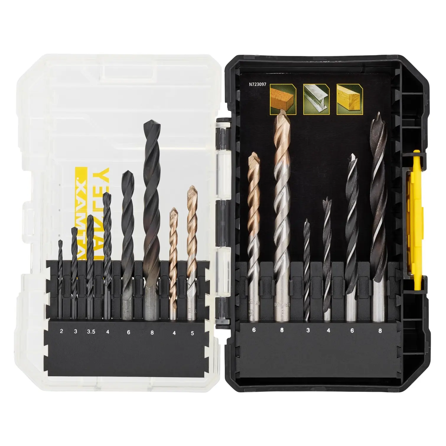 BDA1332_1 Stanley FatMax Drill Bit Mixed Set of 14