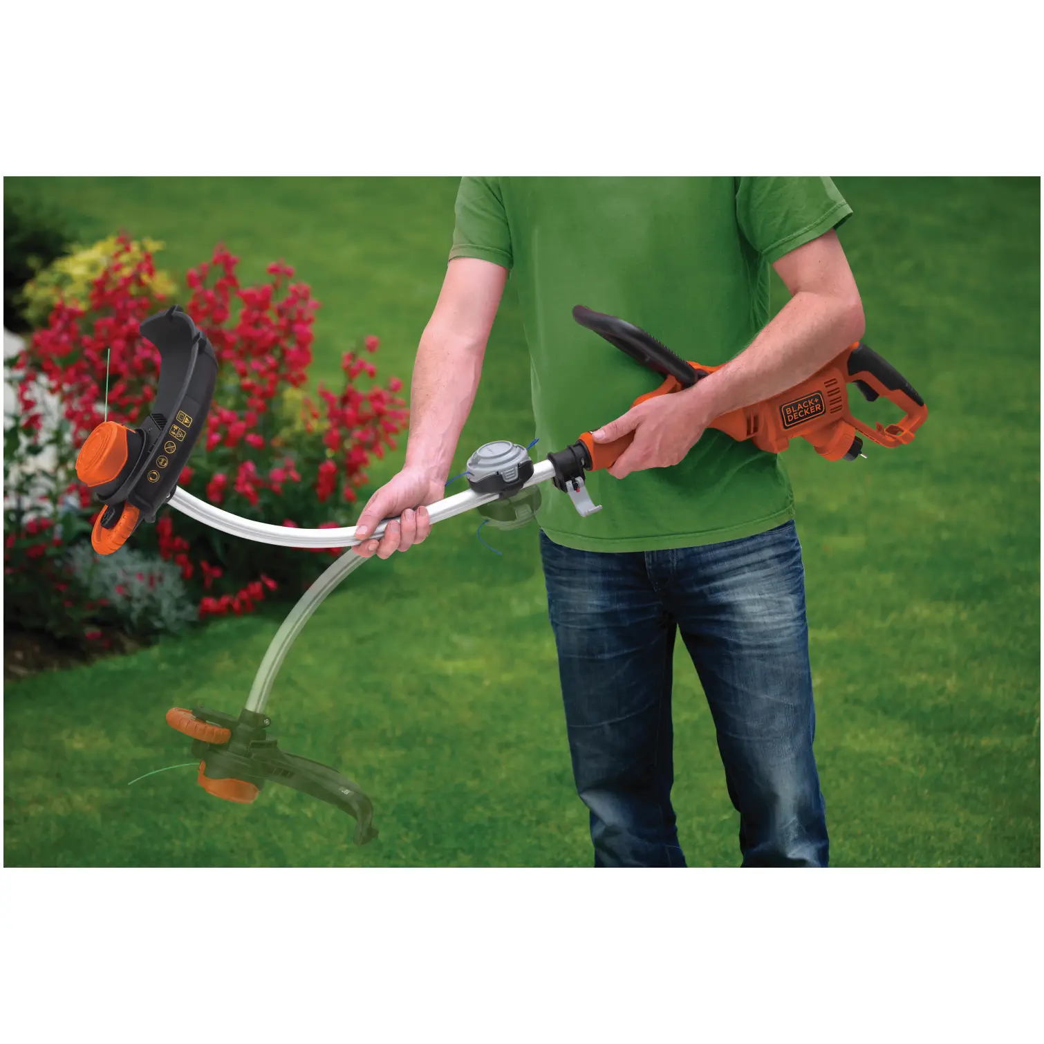 BDP0166_3 Black+Decker Trim & Edge Reflex Strimmer 900w 35cm