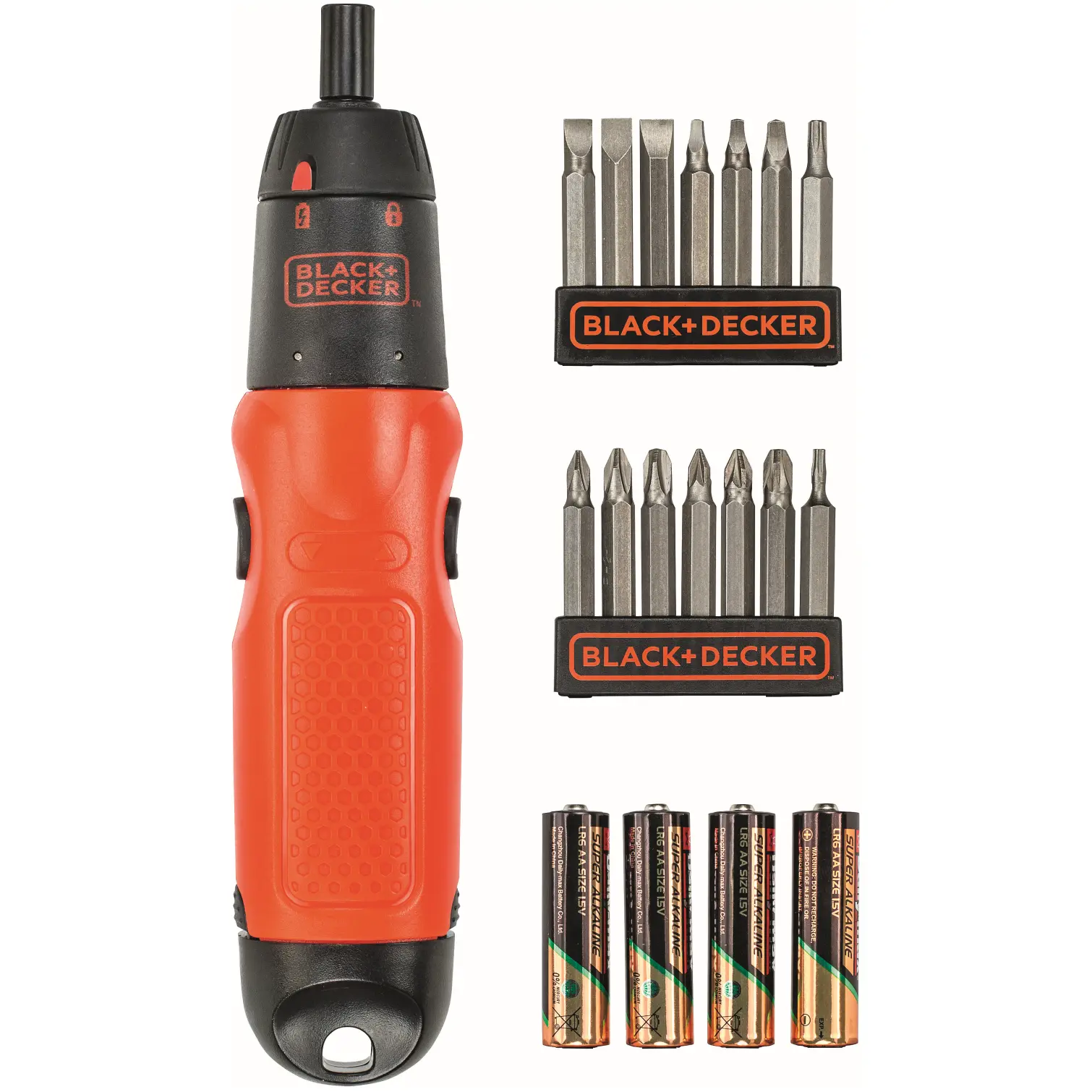 Black+Decker Cordless Screwdriver & Bit Set 6v