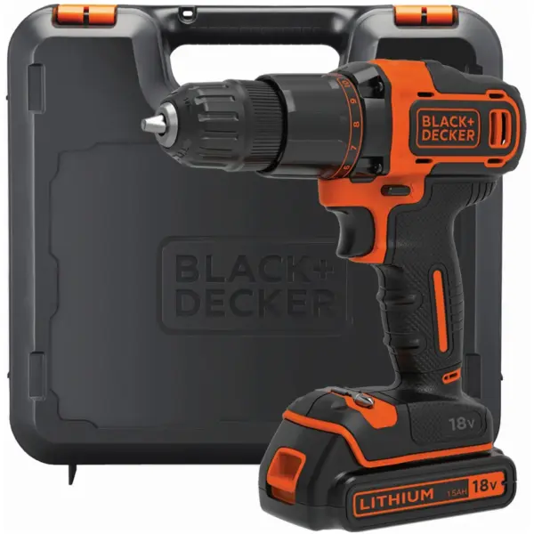 Black+Decker Cordless Combi Drill Driver 18v