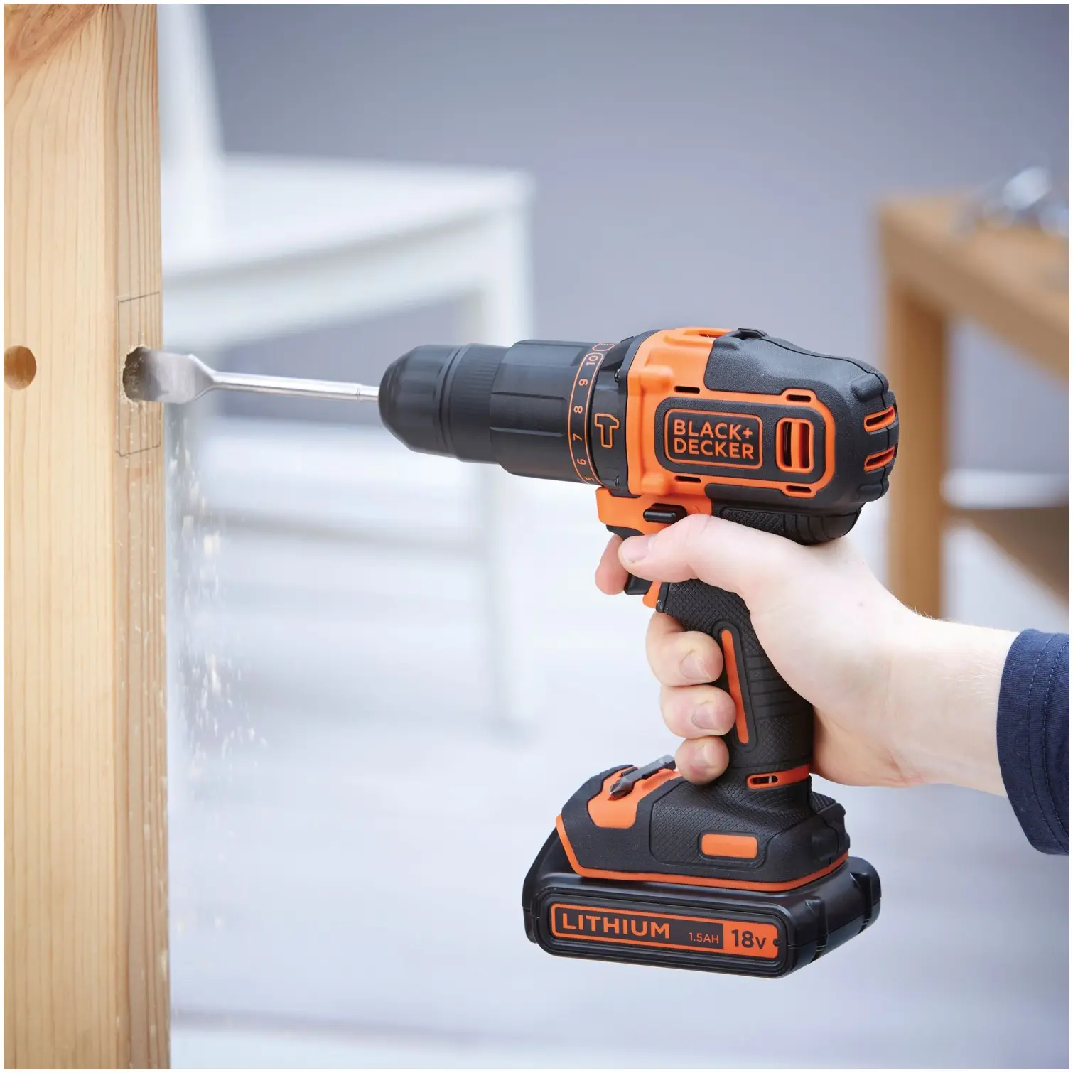 BDP0275_1 Black+Decker Cordless Combi Drill Driver 18v