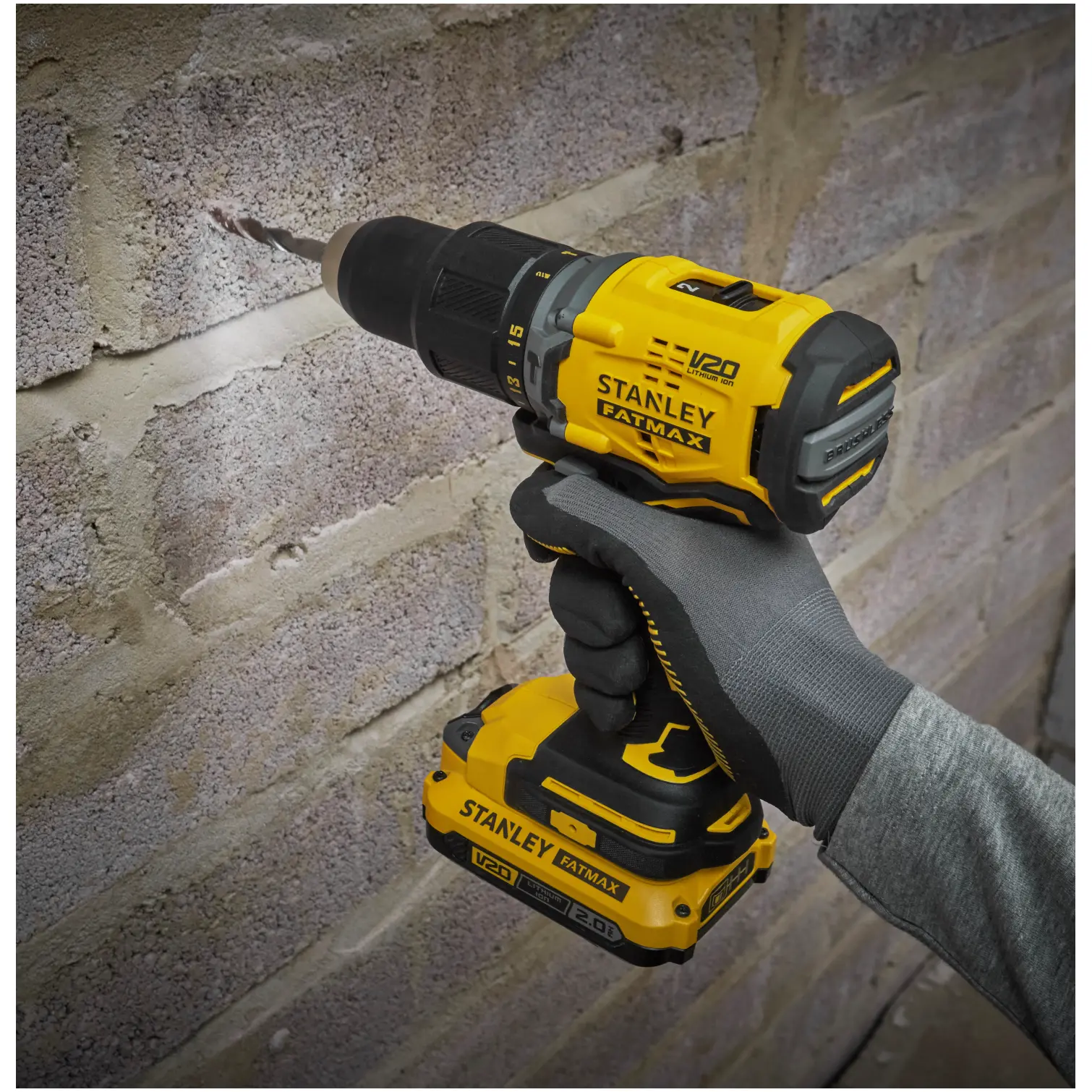 Stanley Fatmax Brushless Combi Drill Driver 18V
