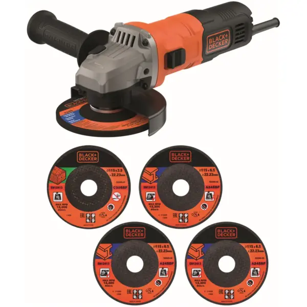 BDP0517 Black+Decker Sander Grinder 710w 115mm
