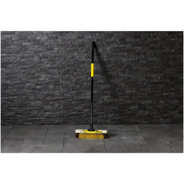 Bulldozer Heavy Duty Utility Broom 380mm with Metal Handle