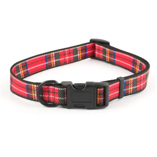 Ancol Tartan Nylon Adjustable Collar 45-70cm