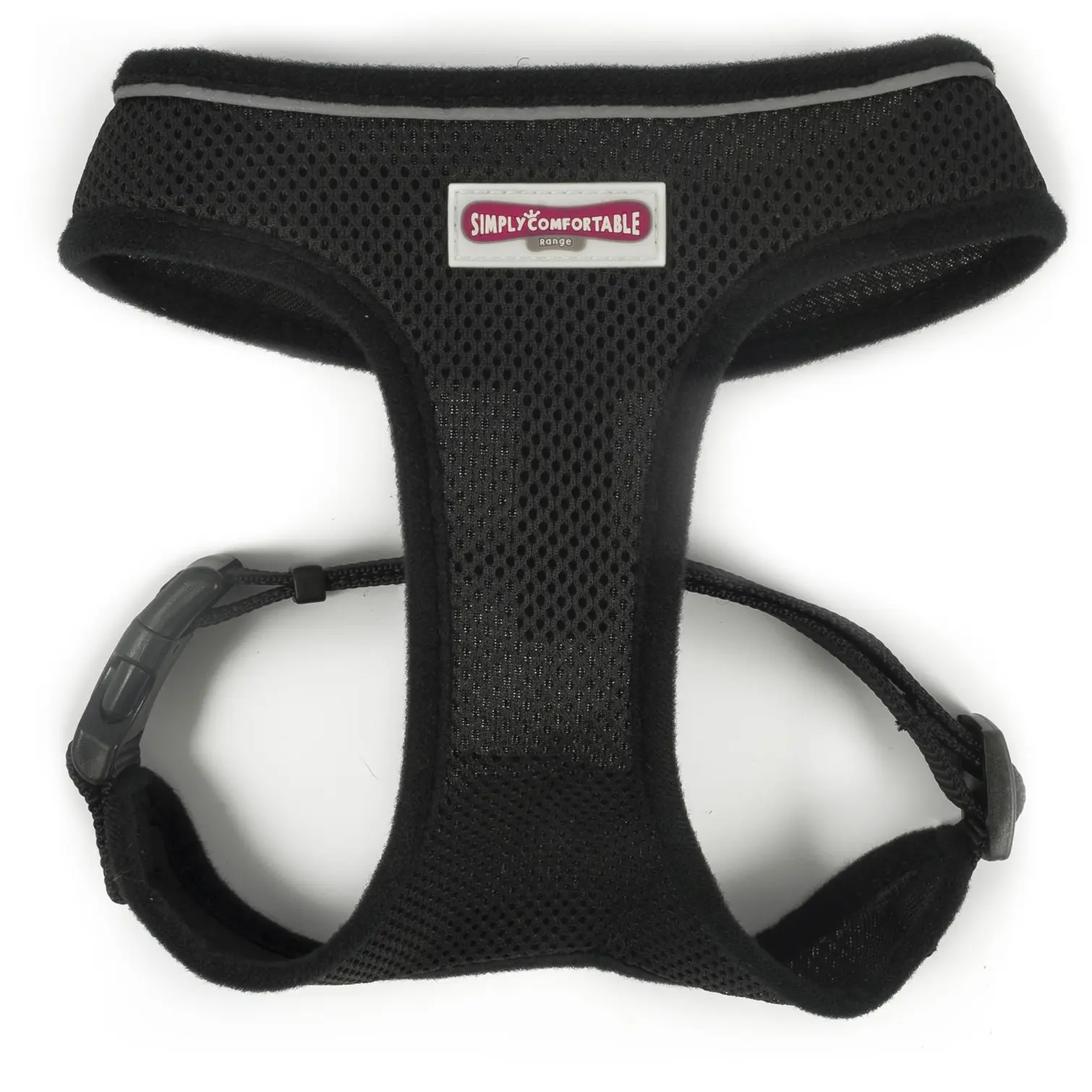 Ancol Viva Black Mesh Comfort Dog Harness Medium 44-57cm