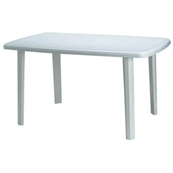 BIC0007 Bica White Resin Furniture 140cm Rectangular Table