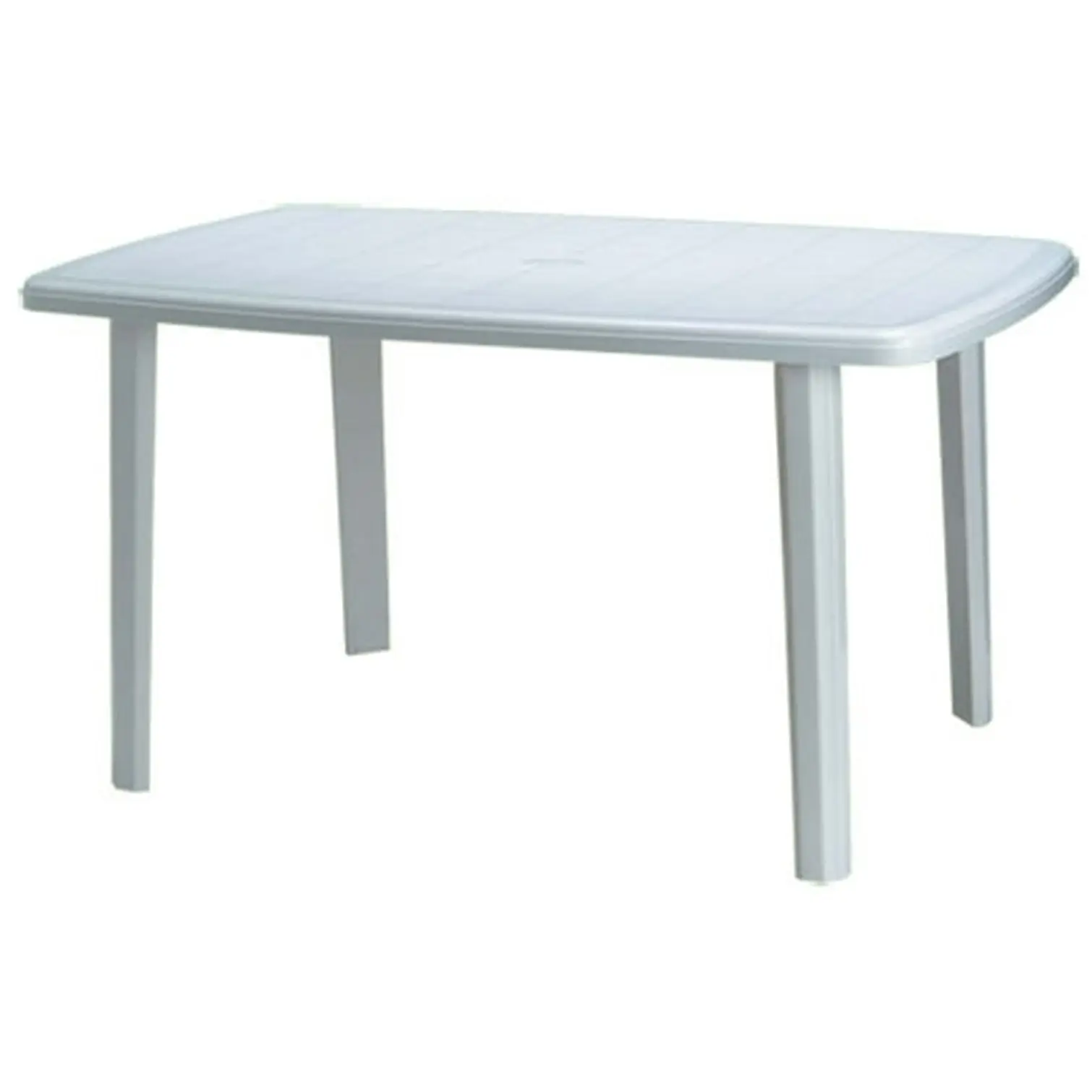 Bica White Resin Furniture 140cm Rectangular Table
