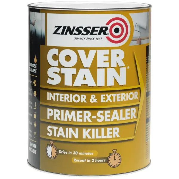 BKF0250 Zinsser Cover Stain Primer & Sealer Stain Killer 500ml