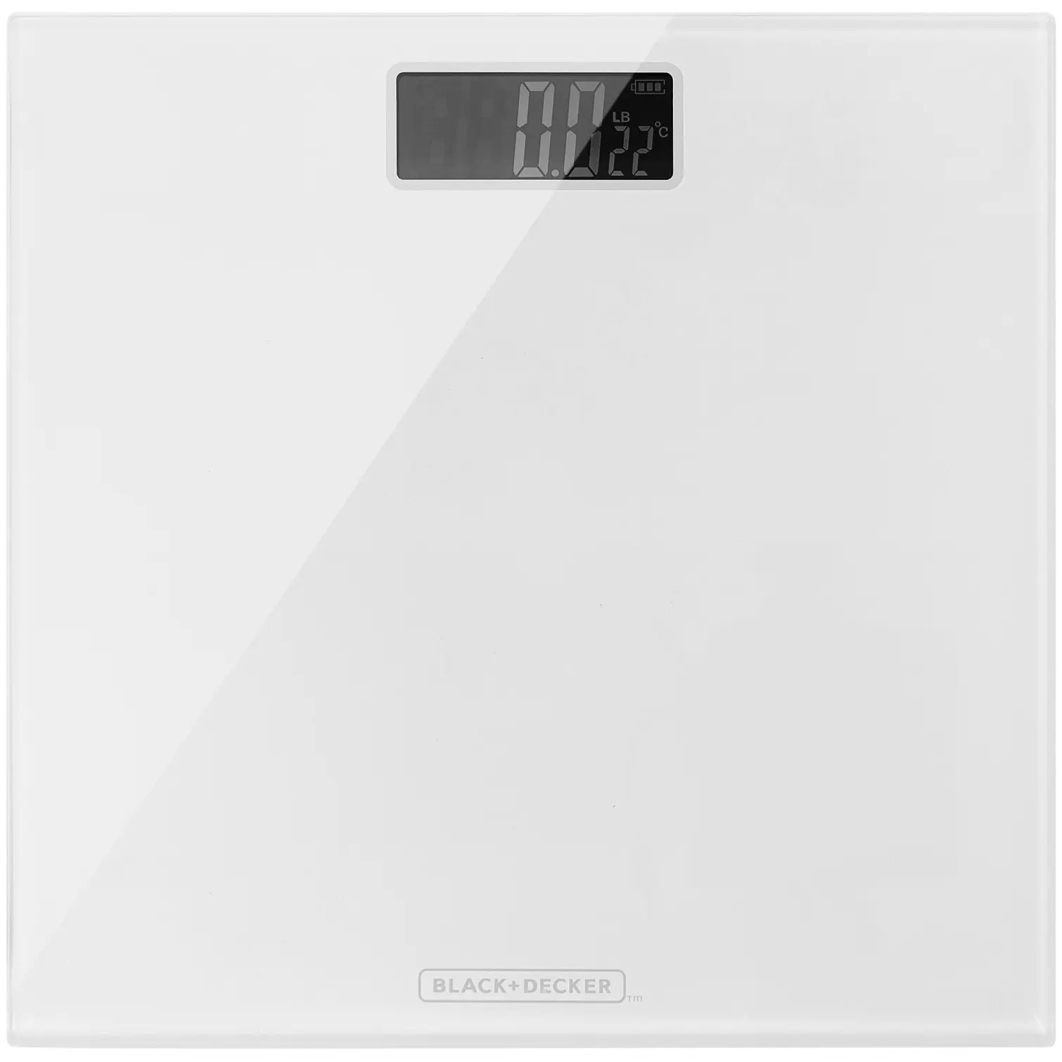 Black+Decker Digital Bathroom Scales White
