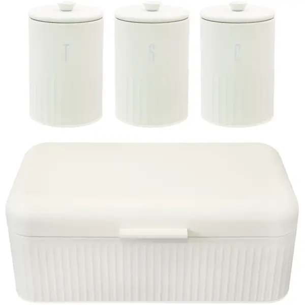 BKR0020 Blackmoor Tea,Coffee,Sugar & Bread Bin Set Ivory