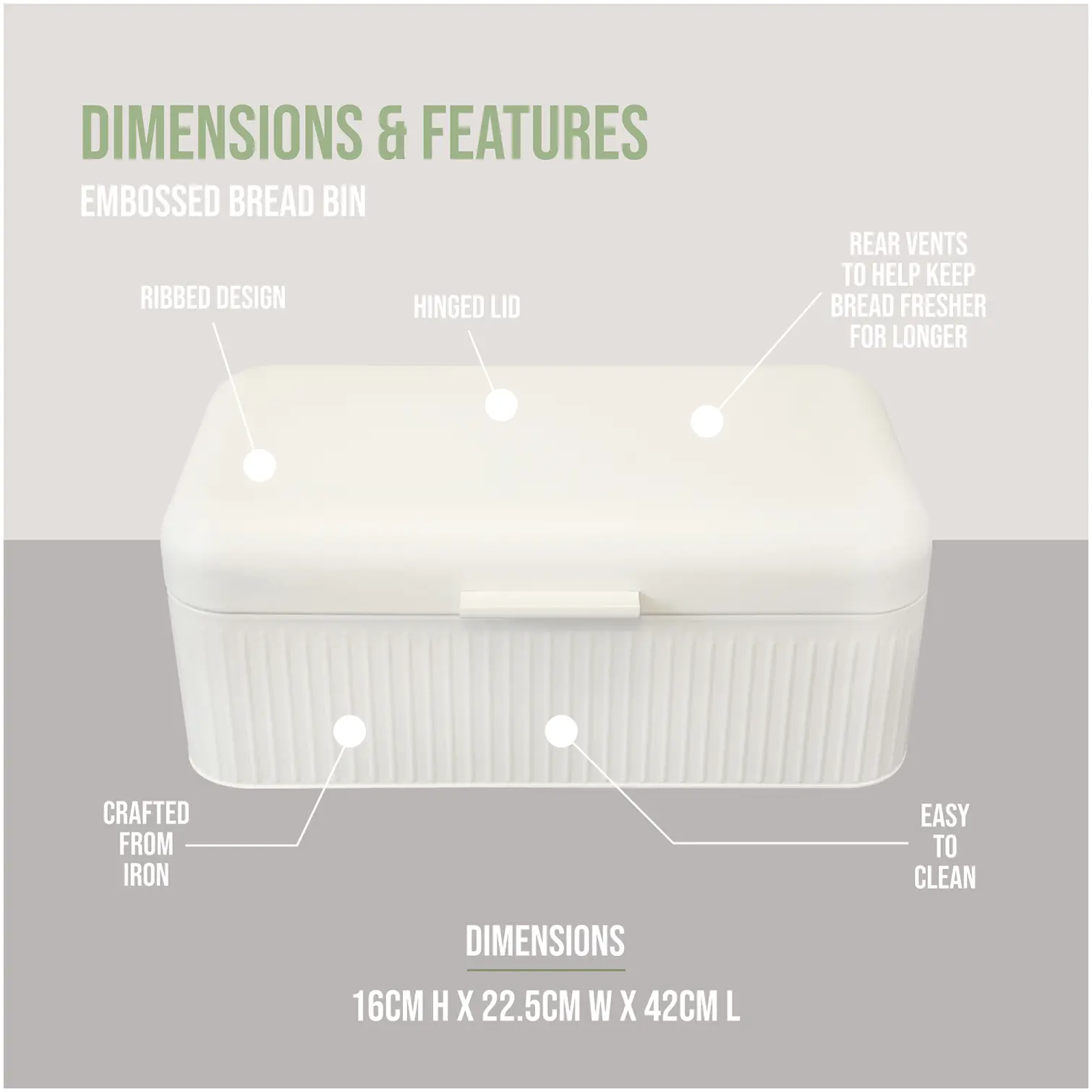 Blackmoor Tea,Coffee,Sugar & Bread Bin Set Ivory