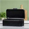 BKR0050_6 Blackmoor Tea,Coffee,Sugar&Bread Bin Set Black