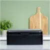 BKR0050_7 Blackmoor Tea,Coffee,Sugar&Bread Bin Set Black