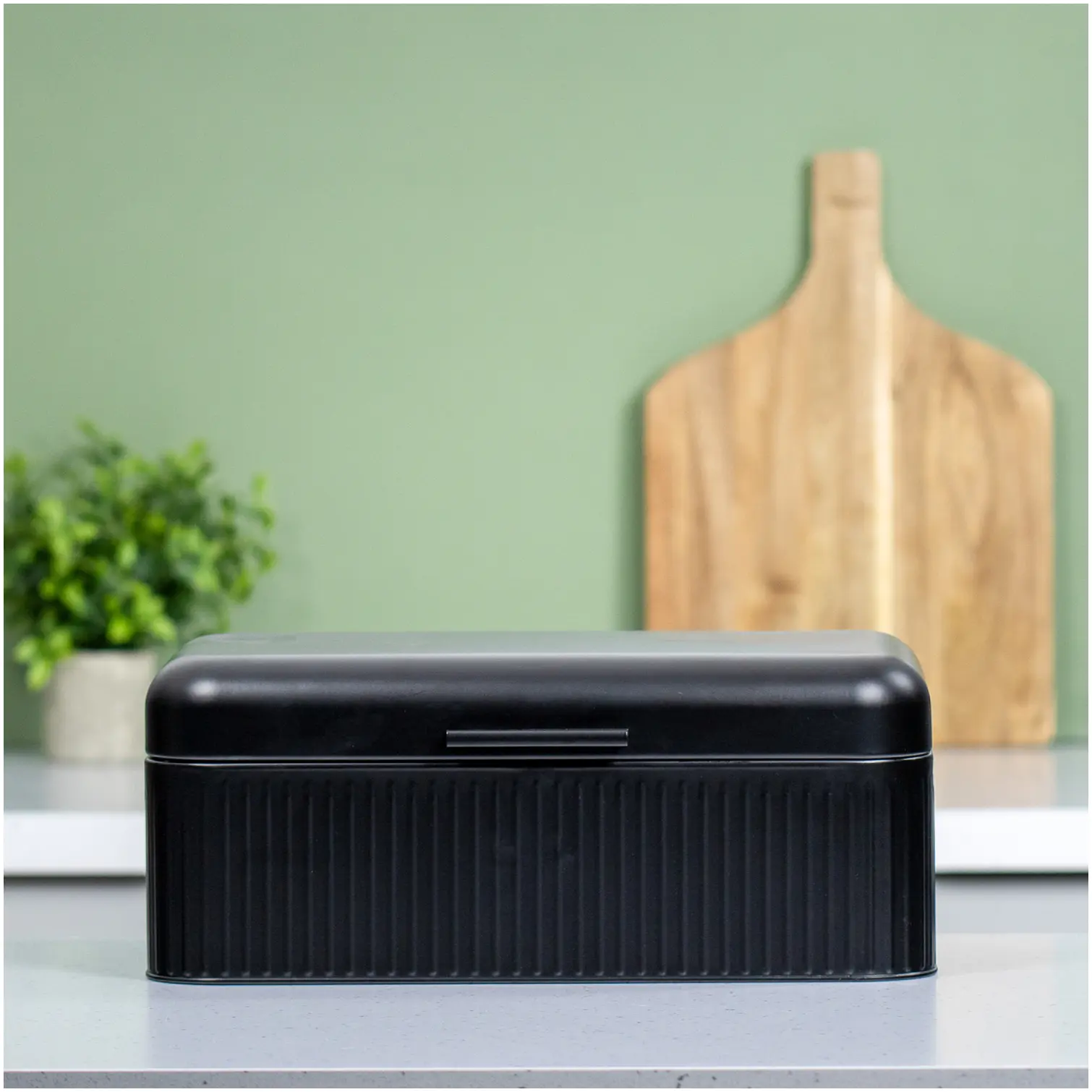 BKR0050_7 Blackmoor Tea,Coffee,Sugar&Bread Bin Set Black