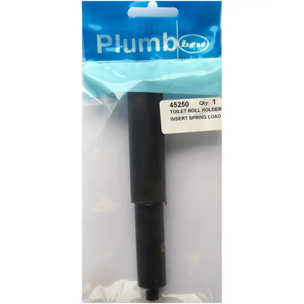 BLK0019 Plumb Best Black Toilet Roll Holder Spring Loaded Insert