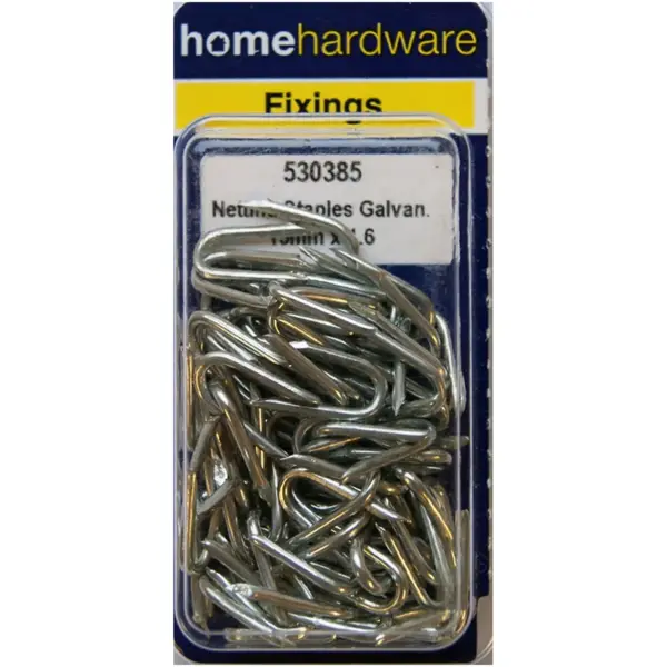 Home Hardware Galvanised Netting Staples 15mm / 5/8"