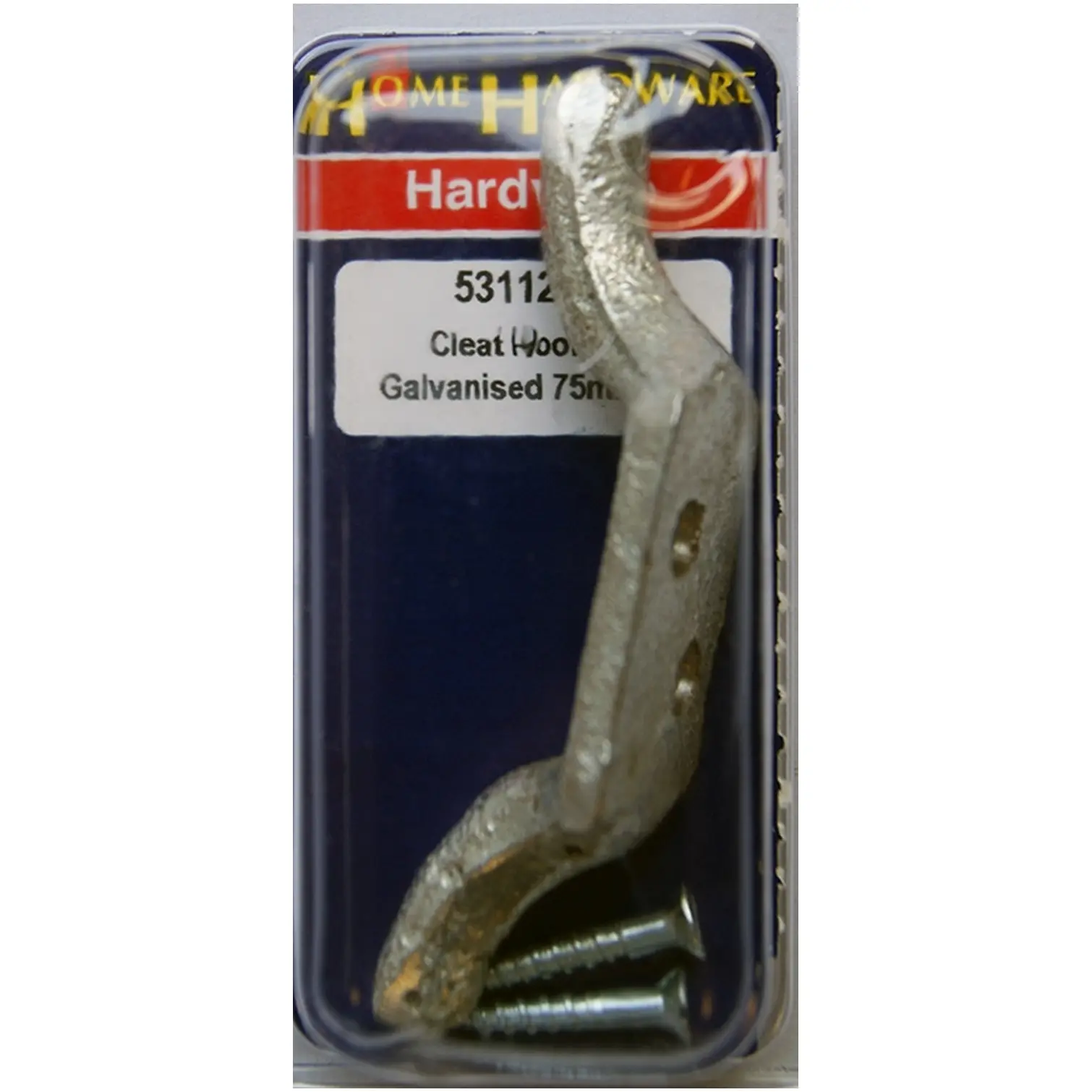 Home Hardware  Cleat Hook Galvanised 75mm