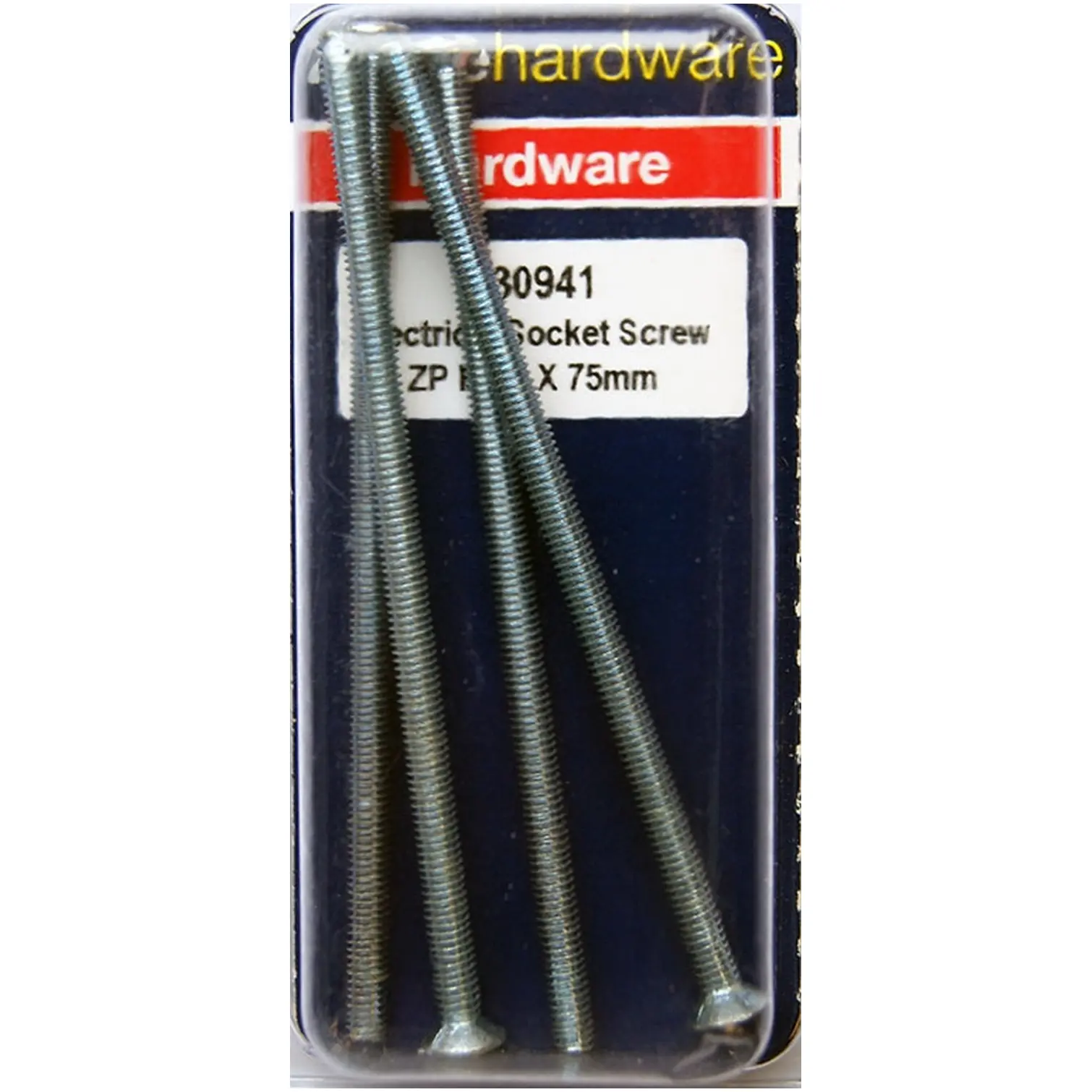 Home Hardware  Electrical Socket Screw BZP M3.5 x 75mm pack of 4