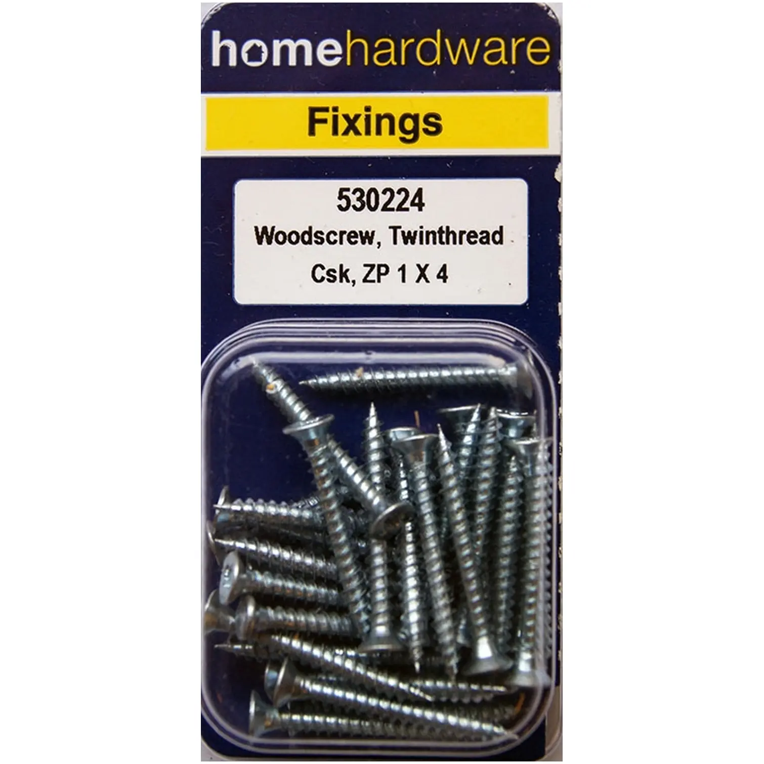 Hardened Pozi Twinthread CSK Woodscrews BZP 1" x 4 - Pack of 30