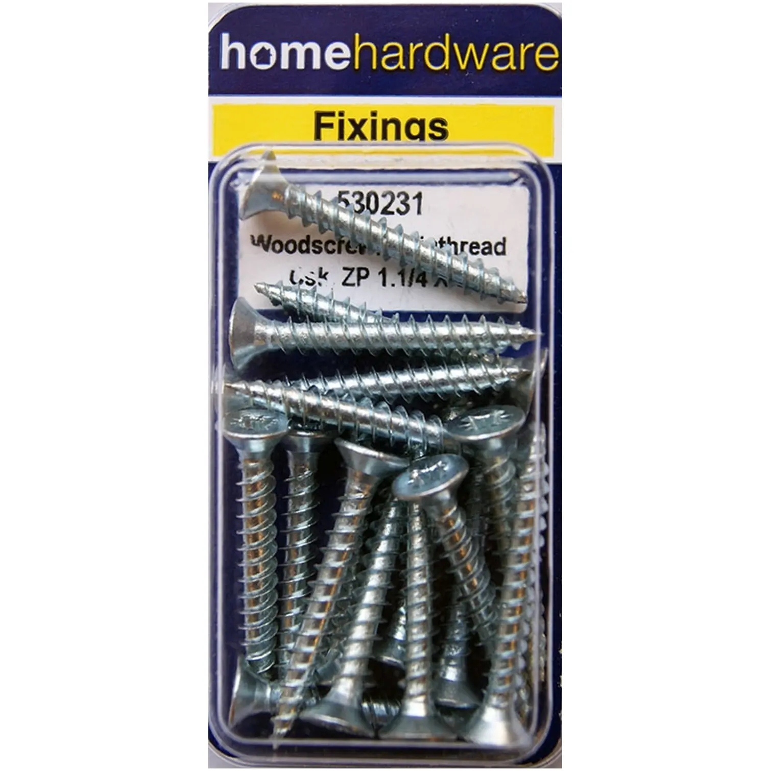 Hardened Pozi Twinthread CSK Woodscrews BZP 1.25" x 8 - Pack of 14