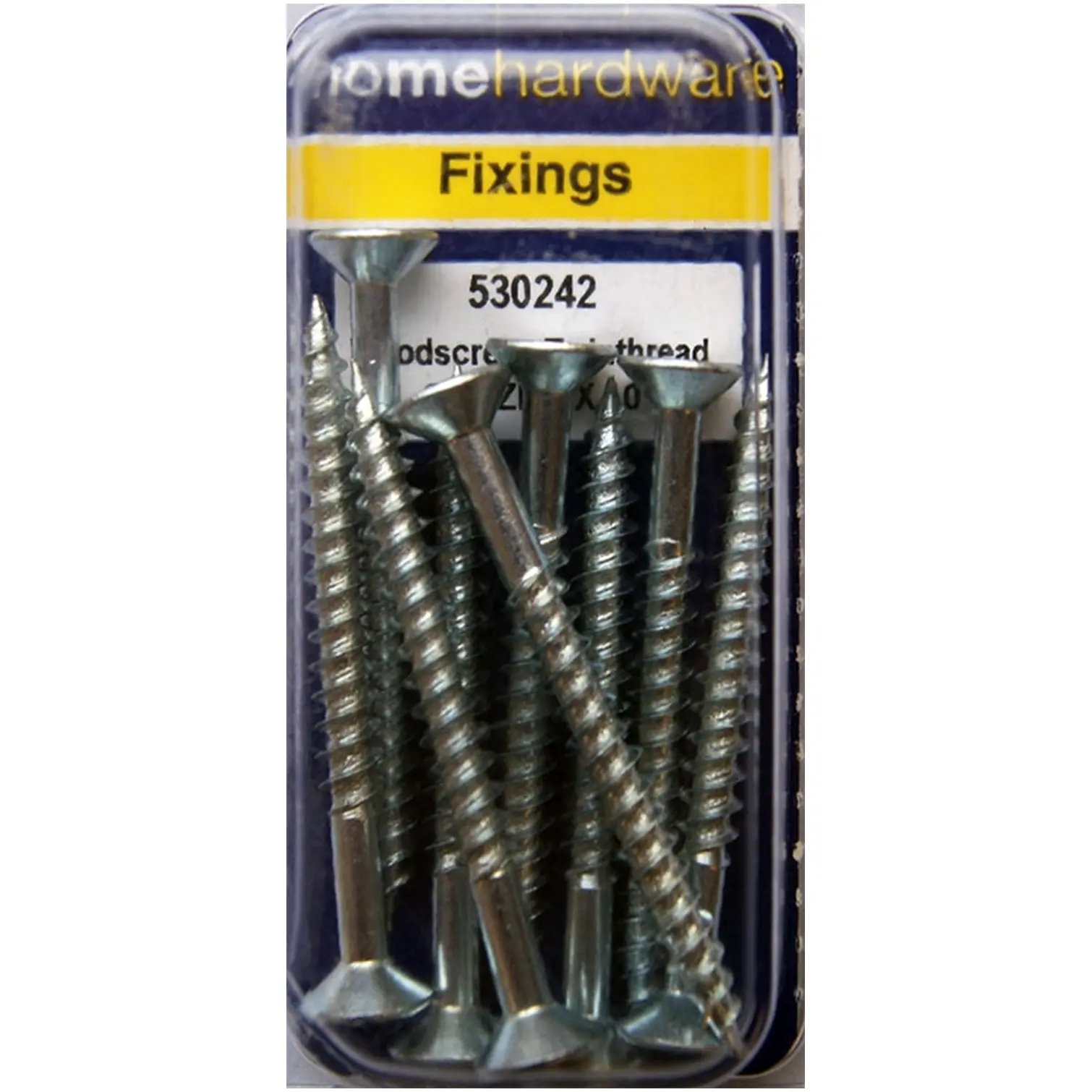 Hardened Pozi Twinthread CSK Woodscrews BZP 2" x 10 - Pack of 8