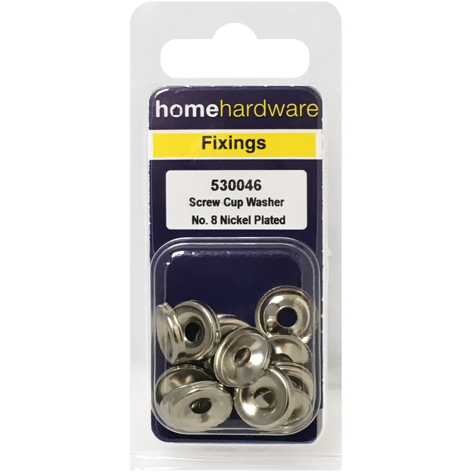 Home Hardware No.8 Screw Cup Washers Nickel Plated pack of 15