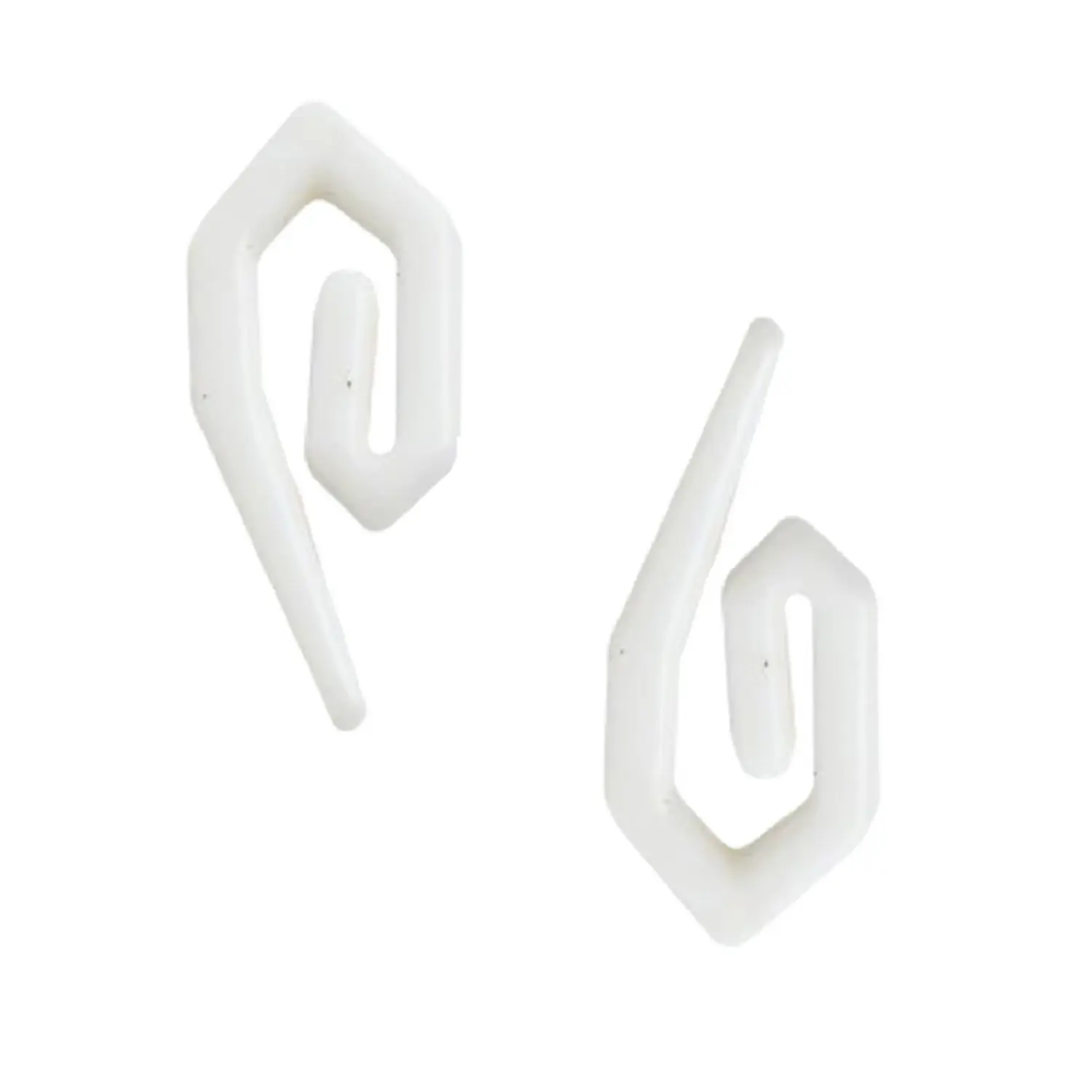 BLK0318 Best Curtain Hooks White Pack of 48