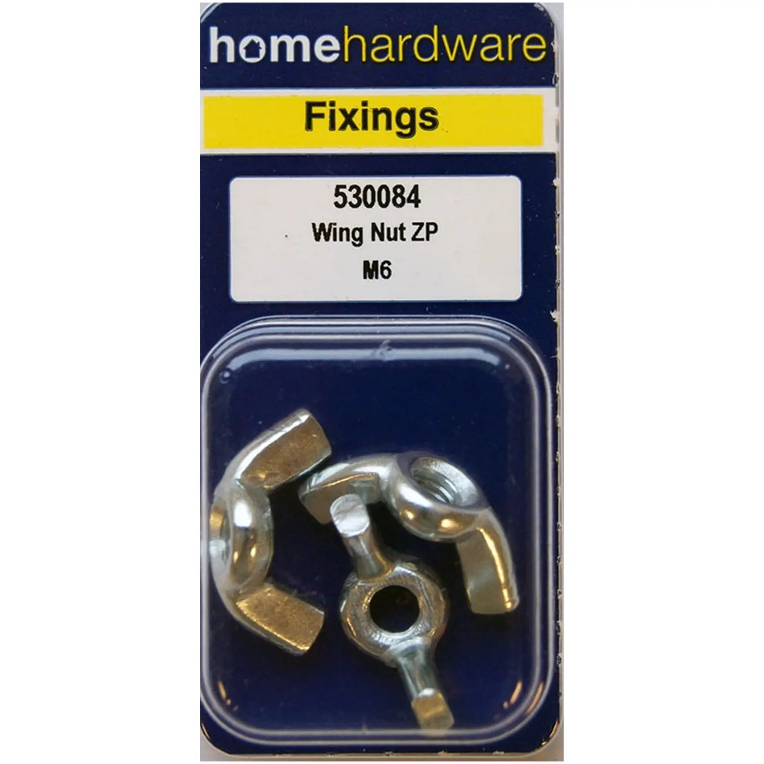 Home Hardware  Wing Nuts BZP M6 pack of 3