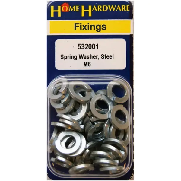 Home Hardware  Spring Washers Steel M6 pack of 40