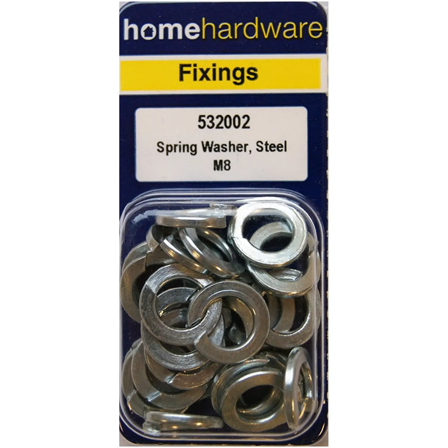 Home Hardware  Spring Washers Steel M8 pack of 25
