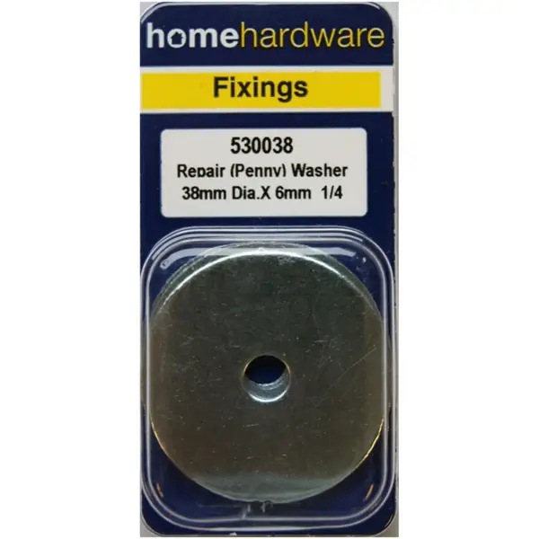 Home Hardware  Repair Penny Washers Diameter 38mm Hole 6mm pack of 3