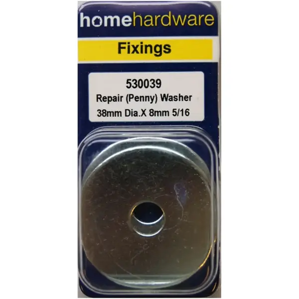 Home Hardware  Repair Penny Washers Diameter 38mm Hole 8mm pack of 3