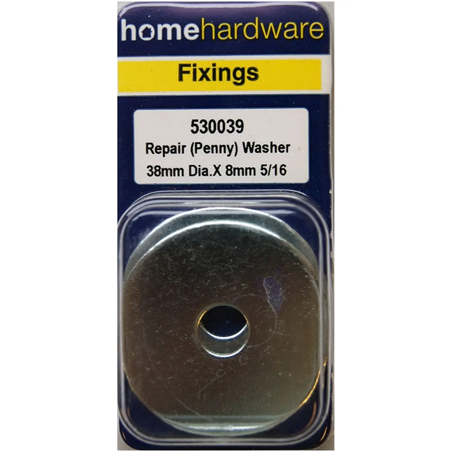 Home Hardware  Repair Penny Washers Diameter 38mm Hole 8mm pack of 3