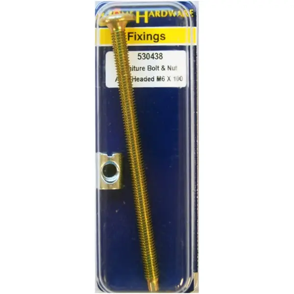 Home Hardware  Allen Headed Furniture Bolts with Slotted Barrel Nuts YZP M6x100mm