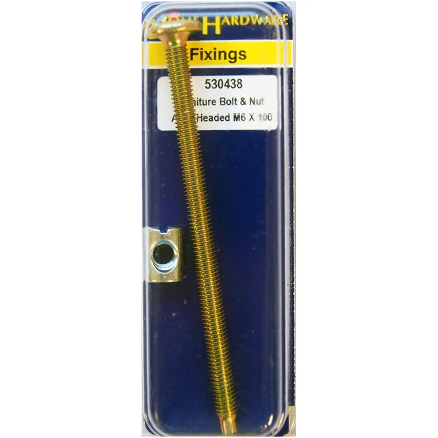 Home Hardware  Allen Headed Furniture Bolts with Slotted Barrel Nuts YZP M6x100mm