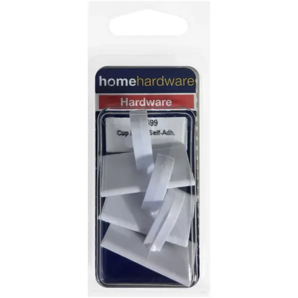 Home Hardware Small Self Adhesive Cup Hooks - Pack of 3