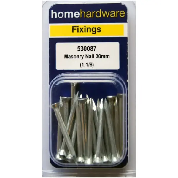 Home Hardware Masonry Nails 30mm(1 1/8")pack of 20