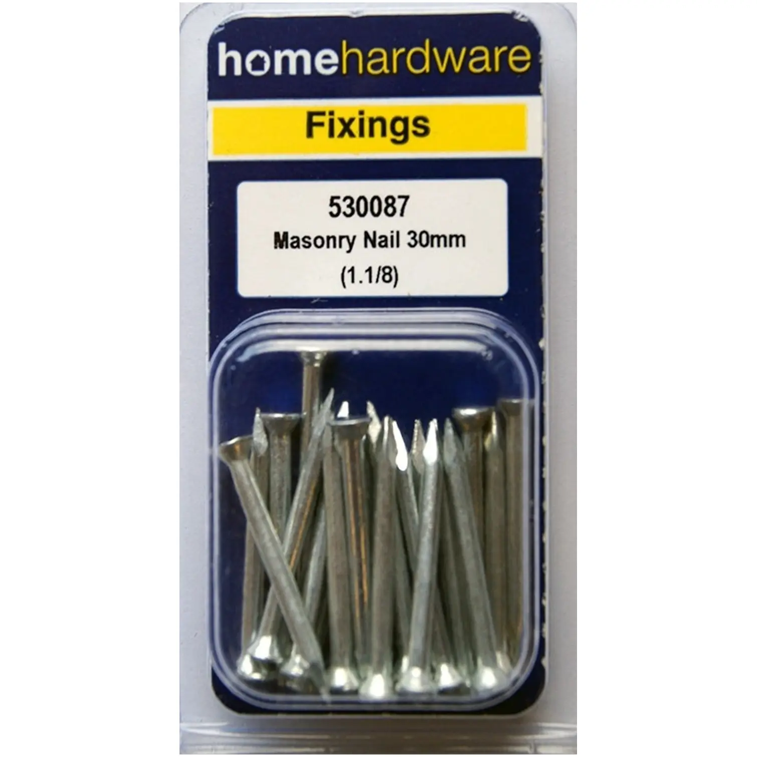 Home Hardware Masonry Nails 30mm(1 1/8")pack of 20
