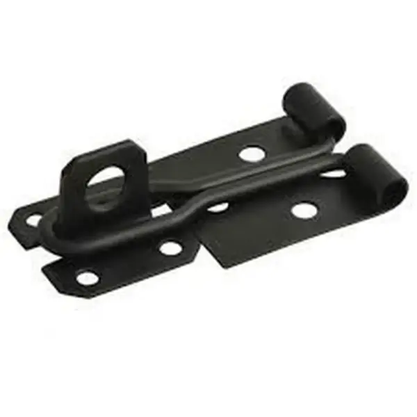 Best Heavy Duty Wire Hasp & Staple Black Japanned 100mm (4")