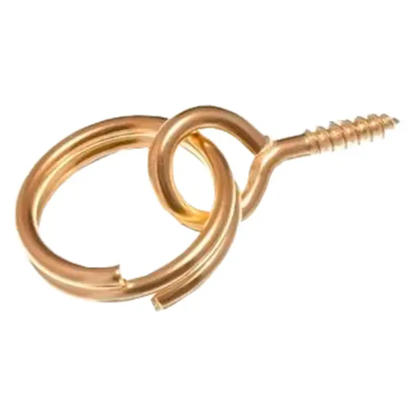 Best No.2 Coppered Screw Rings Medium - Pack of 4